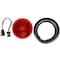Truck-Lite Super 44, Led, Red, Round, 42 Diode, Stop/Turn/Tail, Black Grommet Mount, Fit 'N Forget S.S 44002R3 - alternate 1